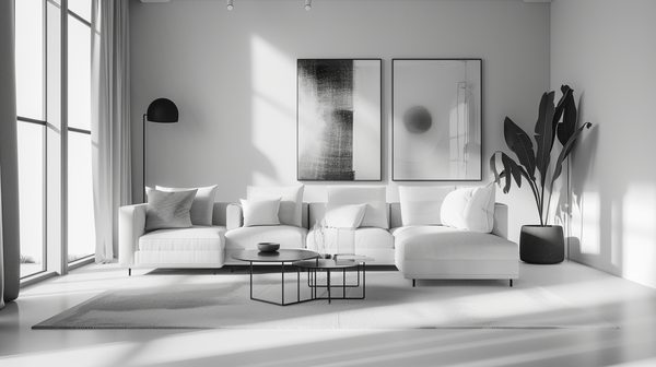 Élégance intemporelle : intégrer des affiches en noir et blanc dans votre décoration intérieure