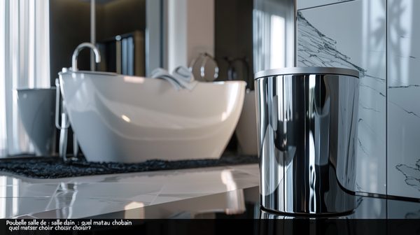 Poubelle de salle de bain : quel matériau choisir ?